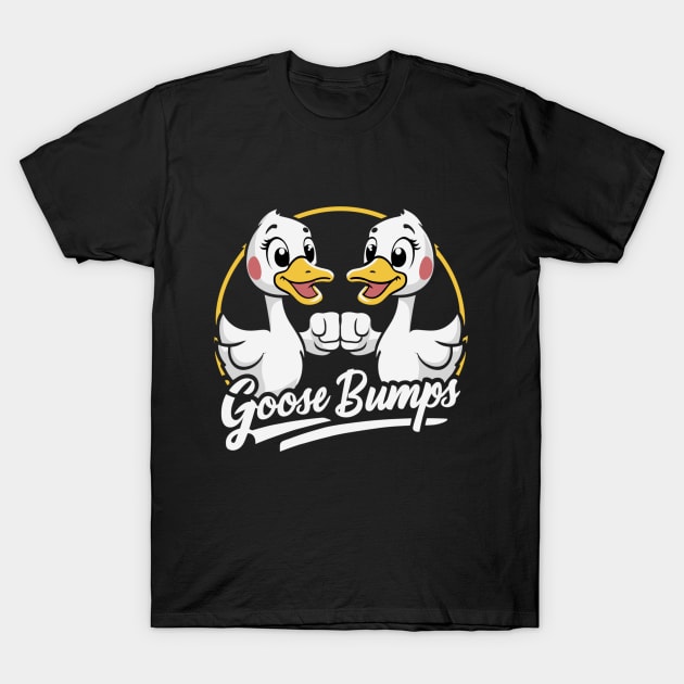 Goose Bumps | Humorus Quirky Geese T-Shirt by DefineWear